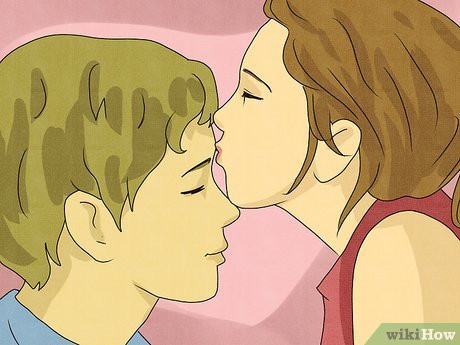 This sweet kiss is a symbol of your love for each other.