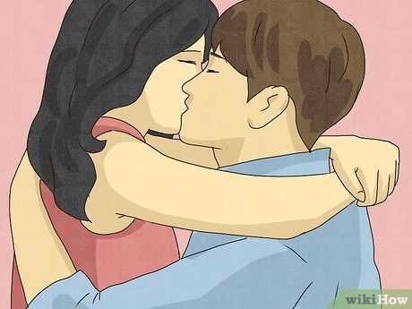 Greet your BF with this sweet peck and a hug.