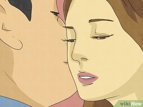 This light kiss actually uses your eyelashes.