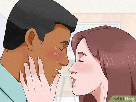 Step 3 Touch him on his thigh or cheek to create some intimacy.